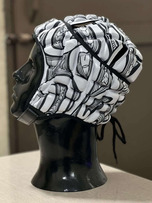 ⚪ Mangopare – Headgear Mā Pango (White/Black)