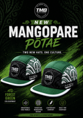 🟢🖤⚪ Forest Green, Black & White Mangopare Pōtae