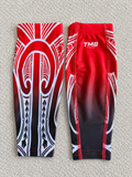 Red, Black & White Calf Skin