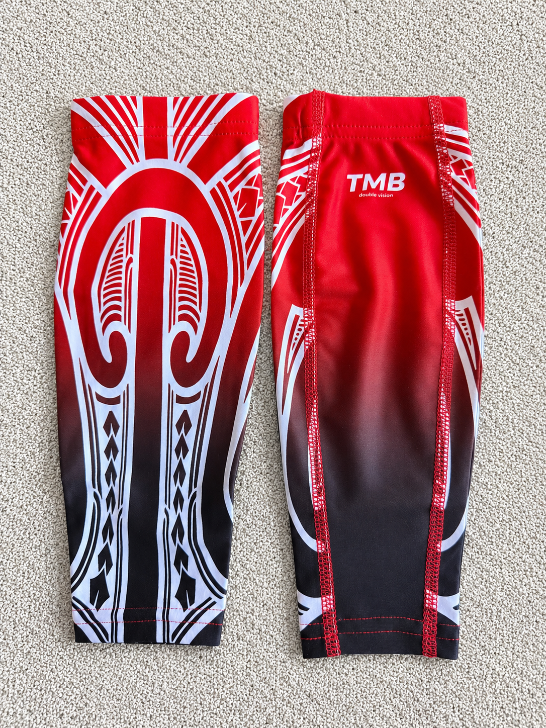 Red, Black & White Calf Skin